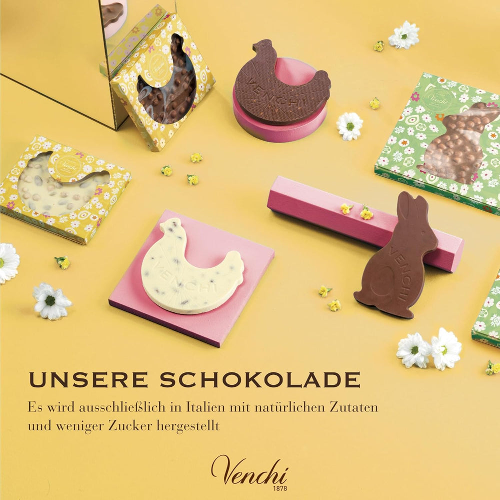 Venchi - Huevo de chocolate, sabor pistacho, con pistacho entero, con sorpresa, sin gluten, 500g, colección Pascua, idea de regalo