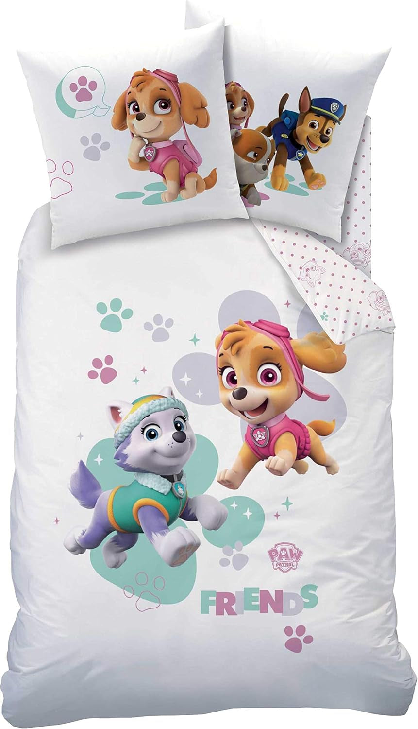 Ropa de cama Paw Patrol, 2 piezas, para niña Ropa de cama - infantil Naty Shop
