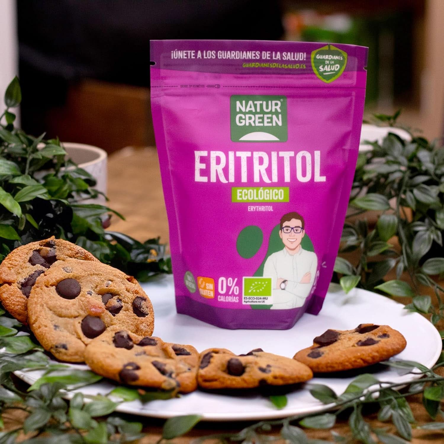 Bio Eritritol, Edulcorante Natural, Orgánico, Bajo Índice Glicémico, 500 gramos Edulcorantes Naty Shop