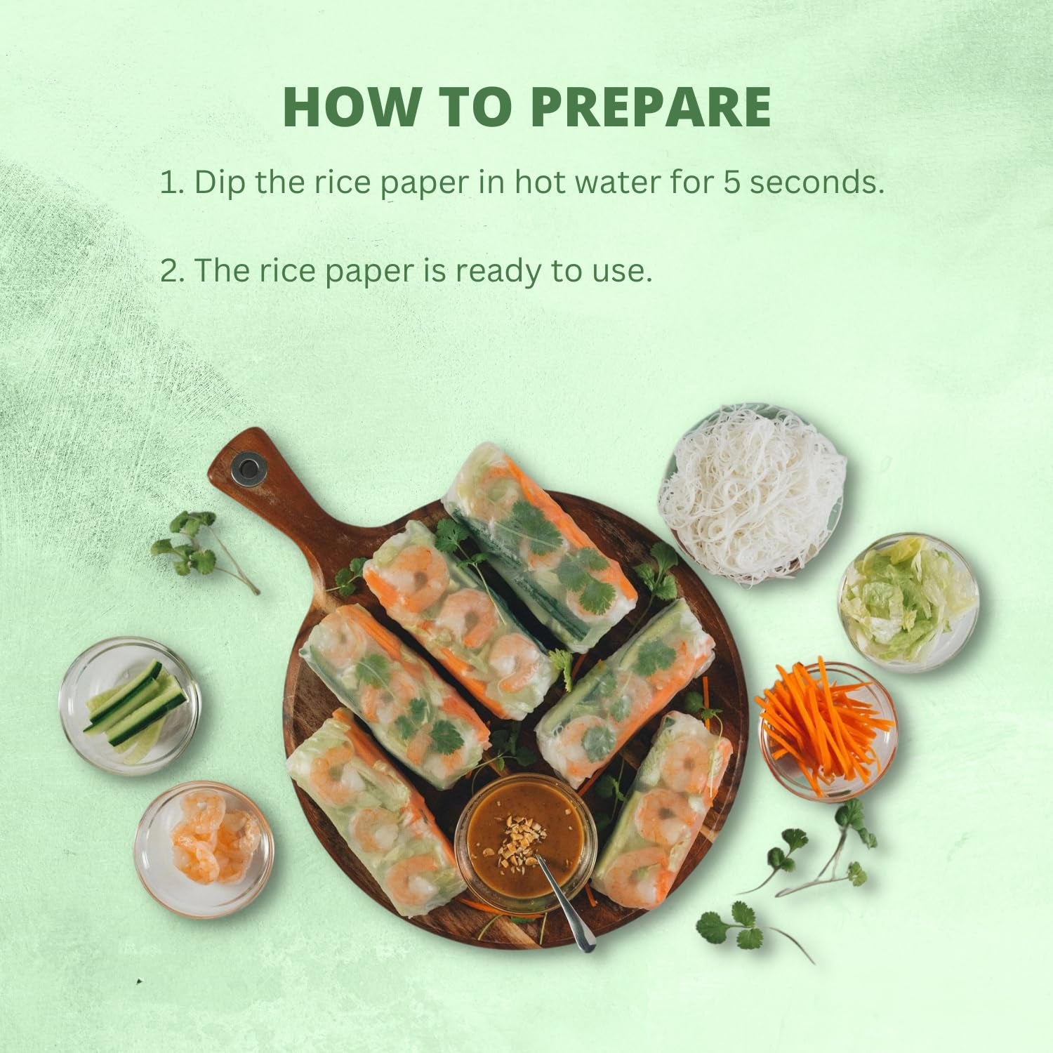 ARBOL DE BAMBÚ - Papel de arroz 31 cm. (Rollitos de verano) - 1 x 340 gr