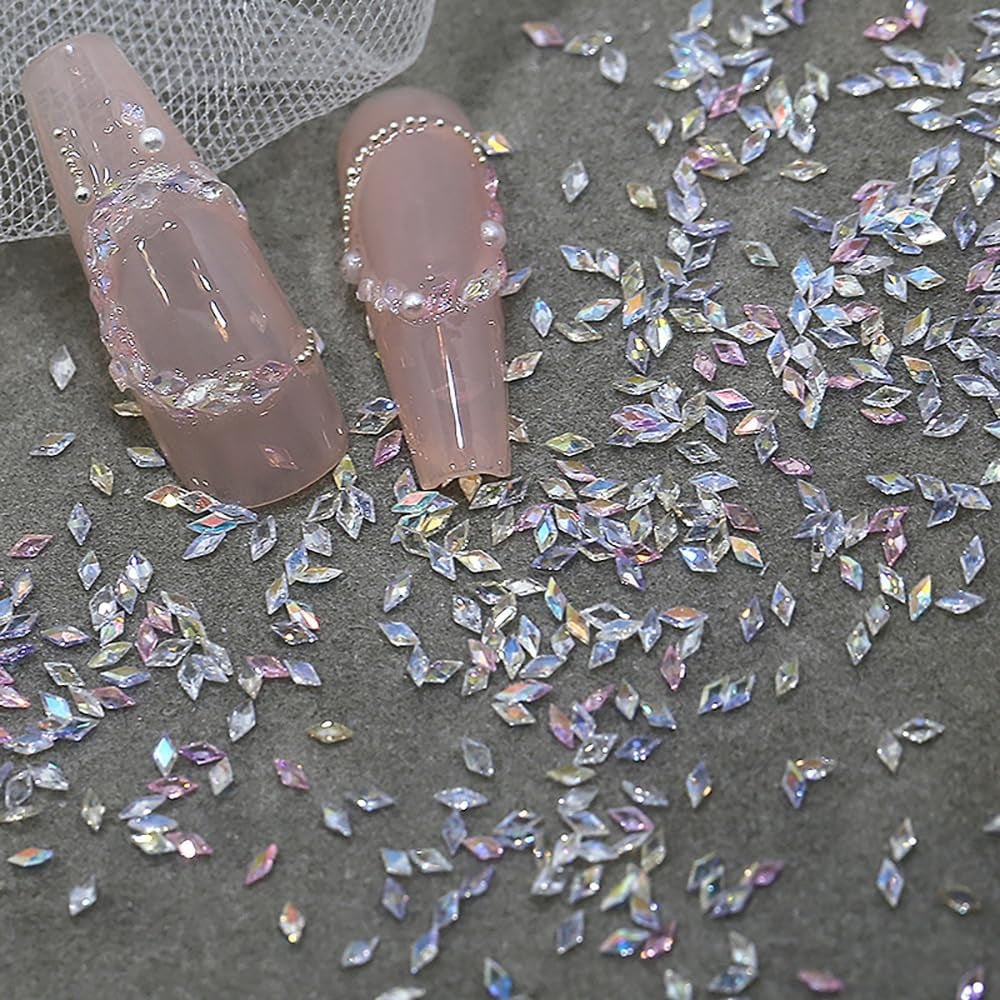 50 de piese mici zirconiu romb sclipici pietre unghii brelocuri culori mixte strasuri sclipitoare farmece unghii mini romb unghii cristale unghii diamante strasuri unghii farmece accesorii unghii nail art