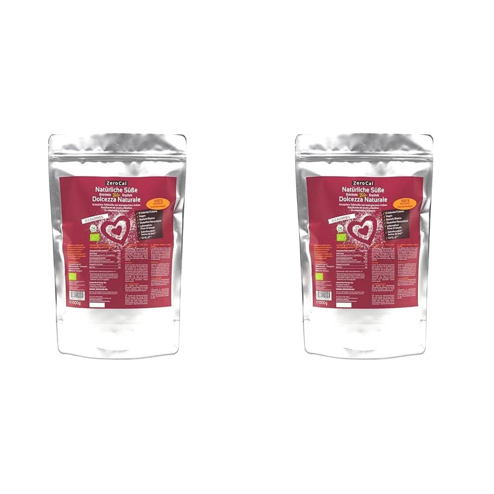 Zerocal - Eritritol Ecológico 1KG Edulcorantes Naty Shop 2 x 1 Kg