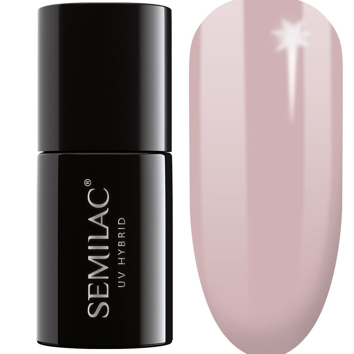 Semilac UV Nagellack Hybrid 404 Muffin de Frijoles Negros 7ml Kollektion Sabores de Otoño
