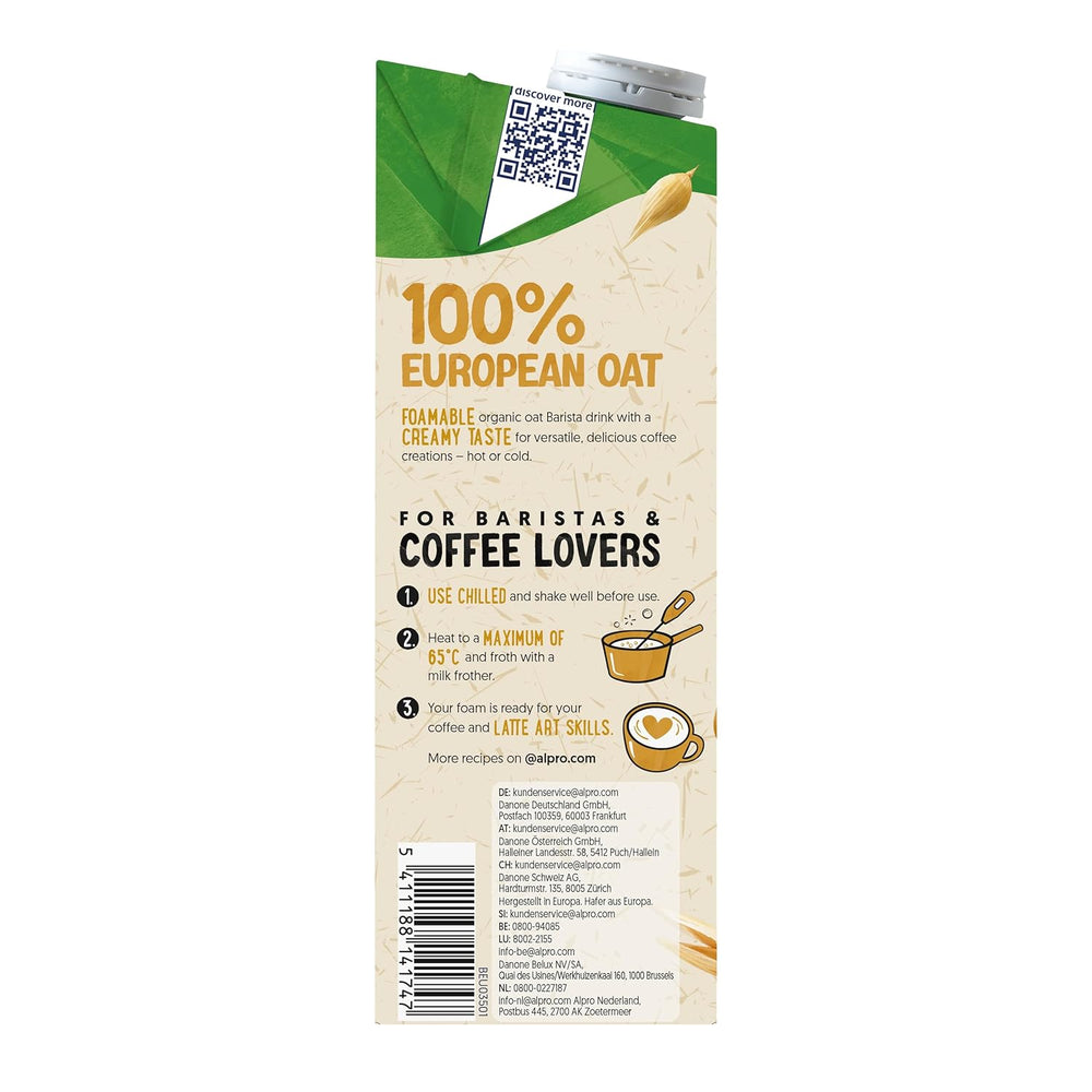 Alpro Bio Barista Haferdrink - 8 x 1 l