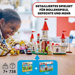 LEGO Super Mario Set de aventuras La Batalla de Roy en el Palacio Champiñón con personajes de Nintendo Regalo para niñas, niños y jugadores 7 años 71435 Juegos de construcción Besuche den LEGO-Store
