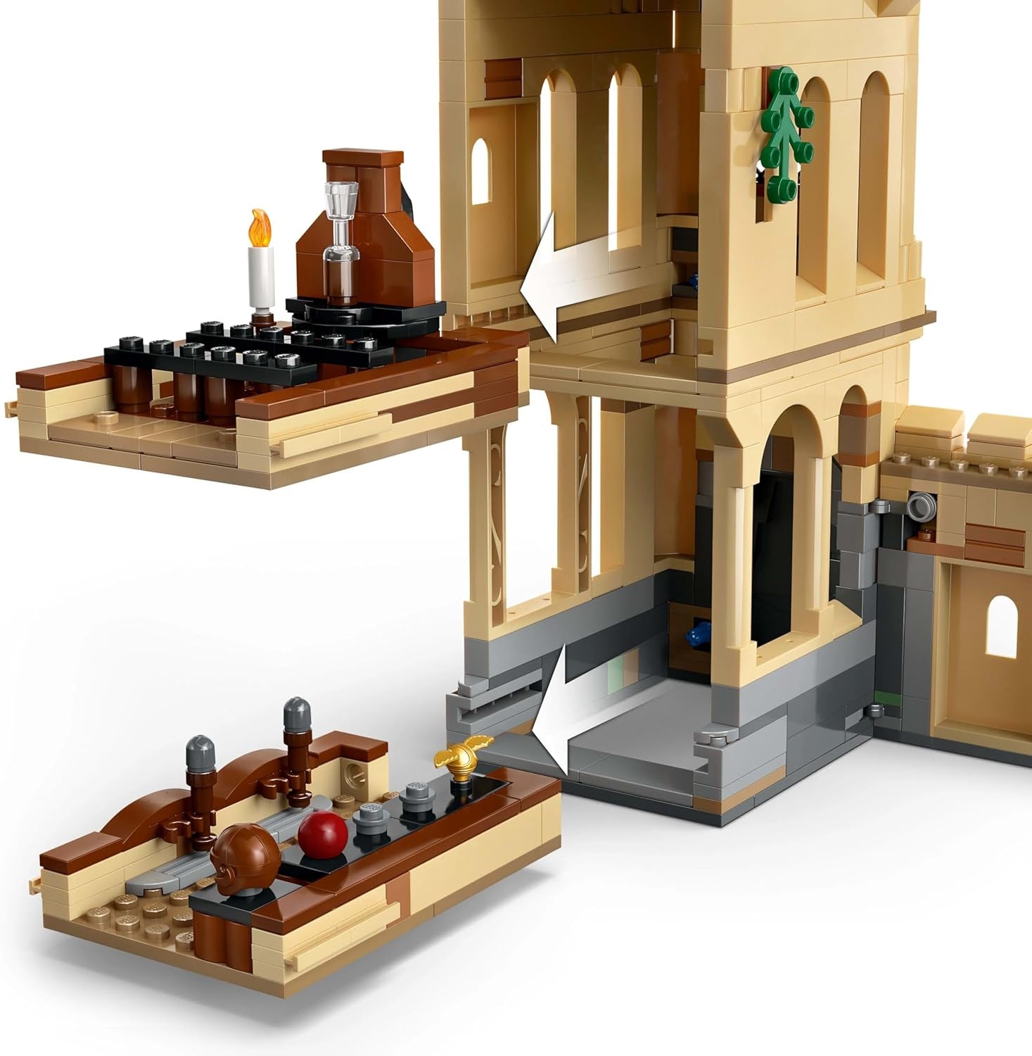 Castillo de Hogwarts LEGO Harry Potter: Lecciones de vuelo Juego de aventuras con 6 minifiguras coleccionables, incluidos Draco Malfoy y la profesora McGonagall Juego de rol para niños y niñas de 9 años 76447 Juegos de construcción Besuche den LEGO-Store