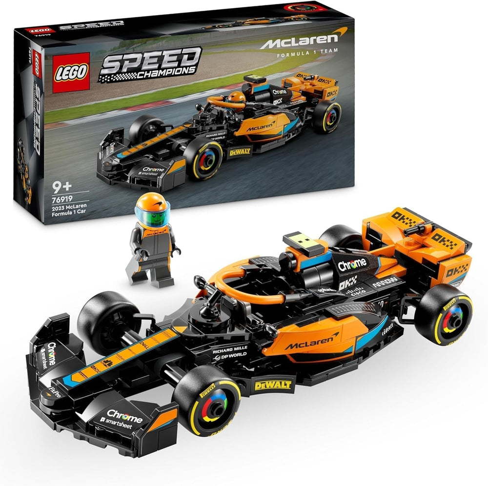 LEGO Speed Champions Coche de carreras de Fórmula 1 Mclaren 2023 Juguete para niños mayores de 9 años Niños y niñas a quienes les gusta jugar Modelo de vehículo para construir de forma independiente Decoración de la habitación de los niños 76919 Juegos de construcción Besuche den LEGO-Store Single