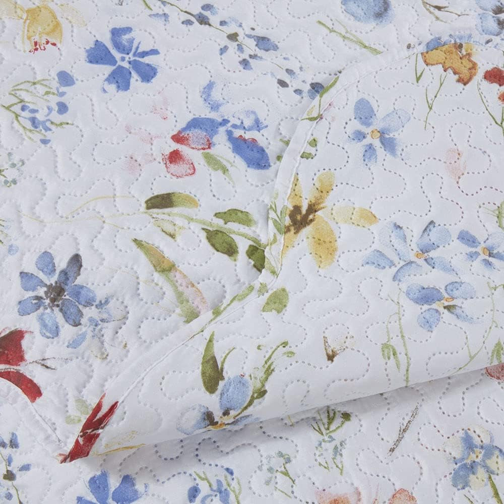 Emma Barclay Spring Meadow Juego de colcha acolchada floral Spring Meadow Colcha cama doble Multicolor, Poliéster Emma Barclay Camas y mantas