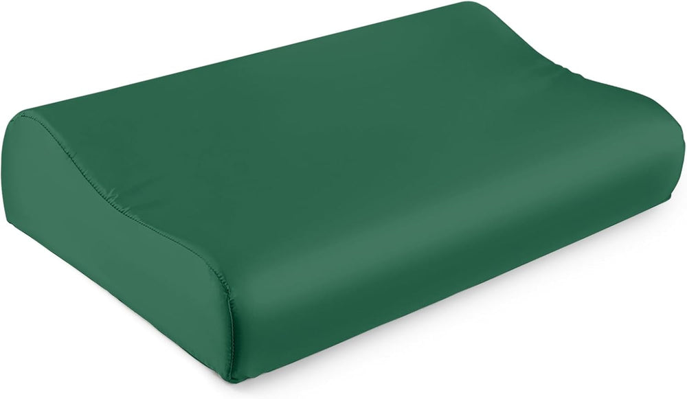 Față de pernă THXSILK din mătase de dud 19 Momme pentru pernă contur din spumă cu memorie, pernă cervicală din latex, hipoalergenică, lavabilă (50 x 30 x 10/7 cm, gri închis)