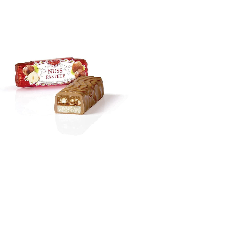 Plăcintă cu ciocolată și trufe Reber Bites, trufe cu brandy pe nuga cremoasă, acoperită cu ciocolată delicată cu lapte alpină, 40g (1 bucată)