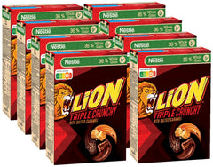 Cereal de desayuno churro triple crujiente con chocolate con leche y caramelo salado, contenido integral 36%, paquete de 8 (8x300g)