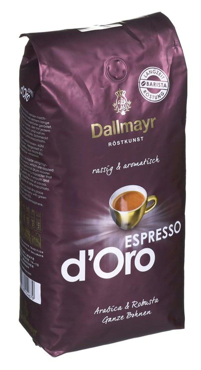 Espresso d'Oro boabe întregi 8x 1000g (8000g) - cafea puternic aromată