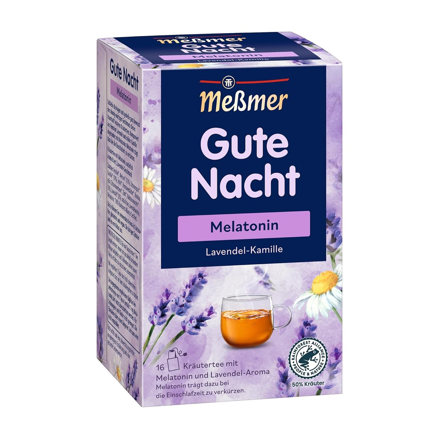Meßmer Piele frumoasă | Vitamina C și colagen | 16 pliculețe de ceai | Fără gluten | Fără lactoză