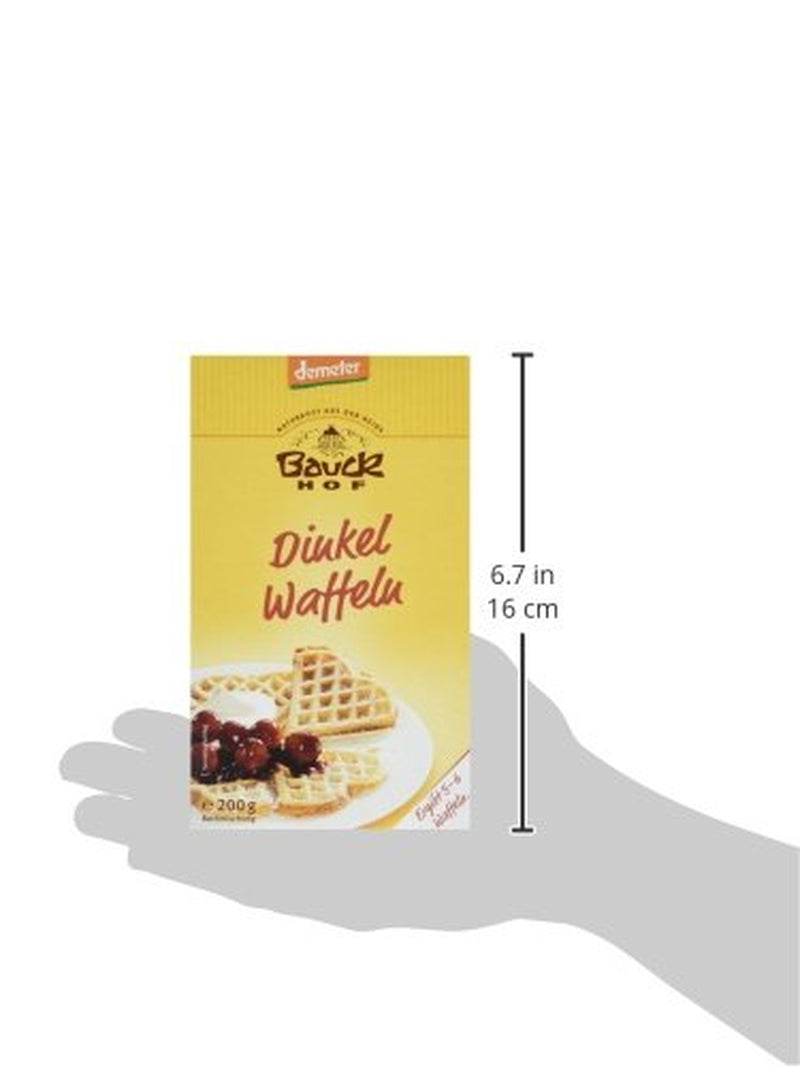 Demeter Bauck Hof Bio Dinkel Wafflen, 200 G Mezcla para hornear y cocinar Naty Shop
