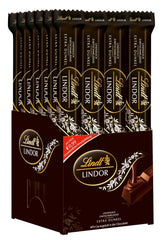 Palitos de chocolate negro Lindt Chocolate LINDOR | 24 barras de chocolate x 37g | Con un suave relleno de chocolate negro que se deshace en la boca con un 60% de cacao | Regalo de chocolate | Regalo de chocolate | paquete a granel