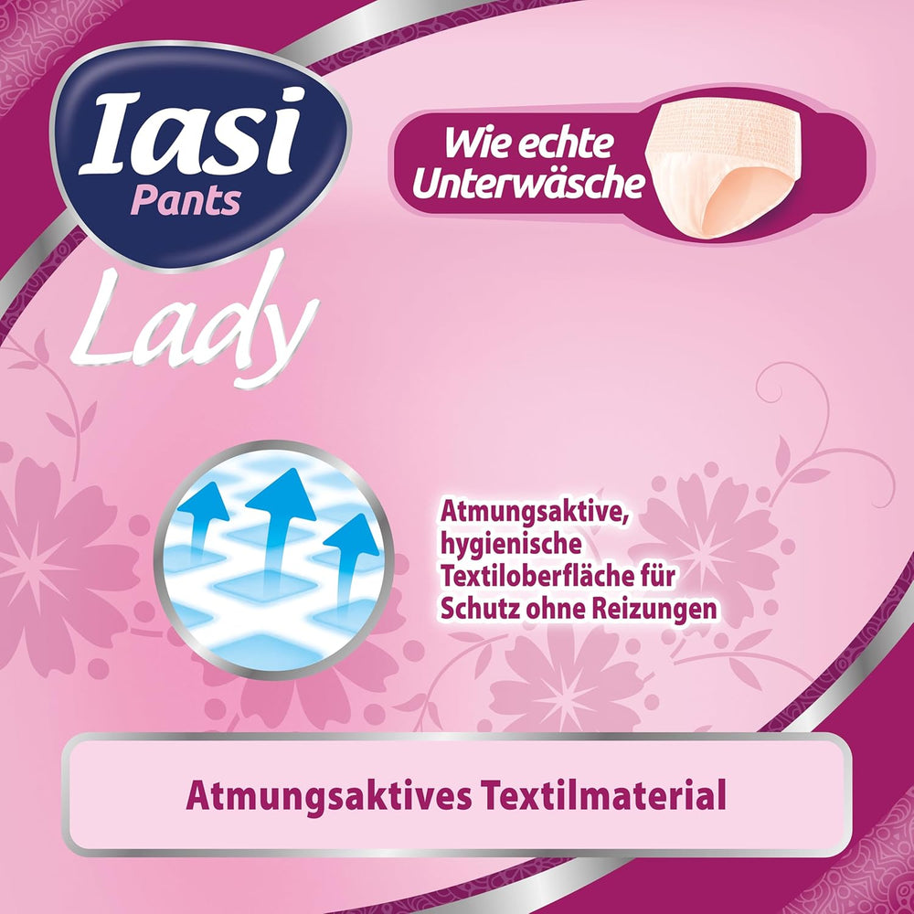 LADY Pants 48 Pantalones Desechables para Incontinencia Urinaria Absorbencia Talla Grande S para Mujer 48 Piezas