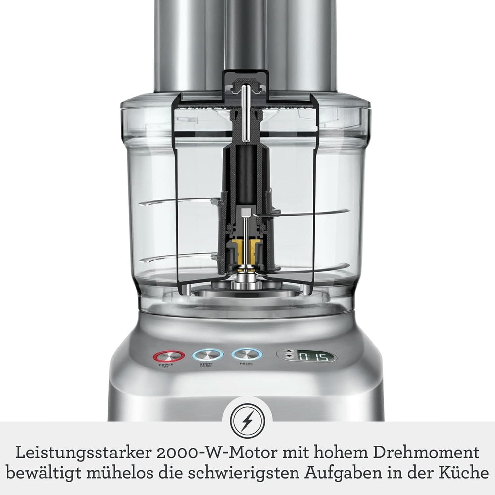 Sage Appliances SFP820 the Kitchen Wizz Peel Und Dice, Küchenmaschine, 2000 Watt Madre e Hijo Naty Shop