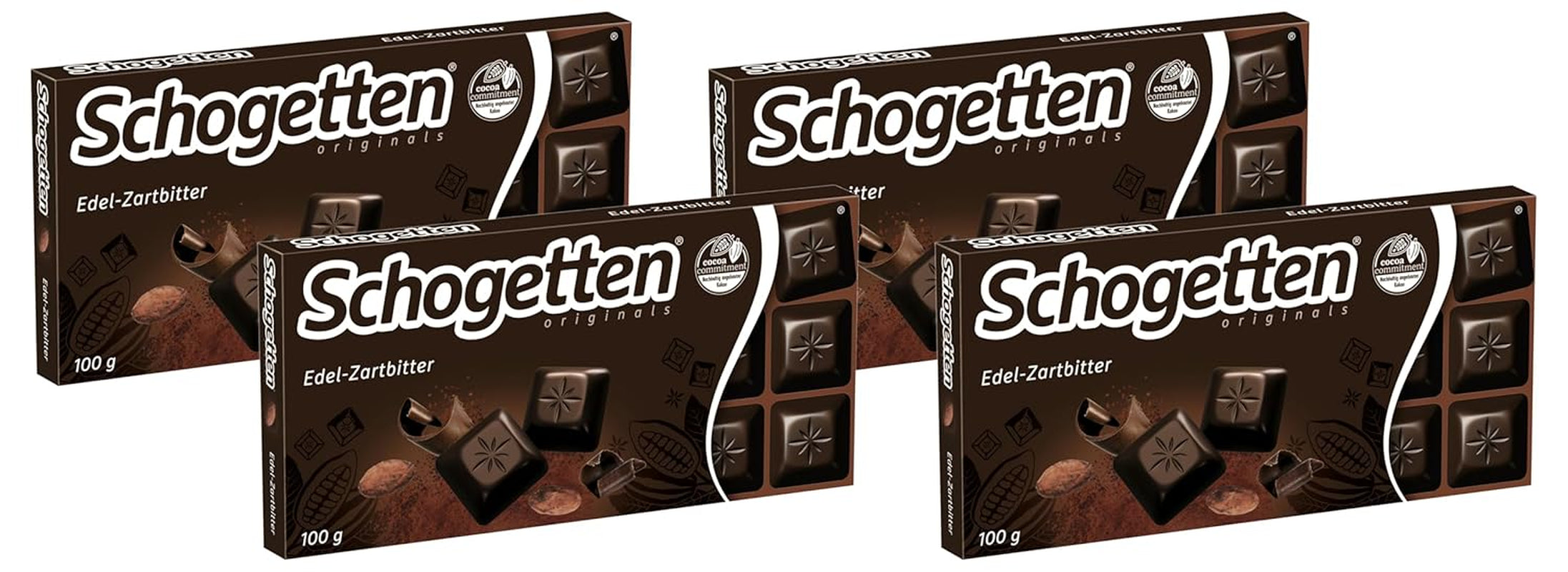 Chocolate negro Schogetten (50% cacao), 100 g
