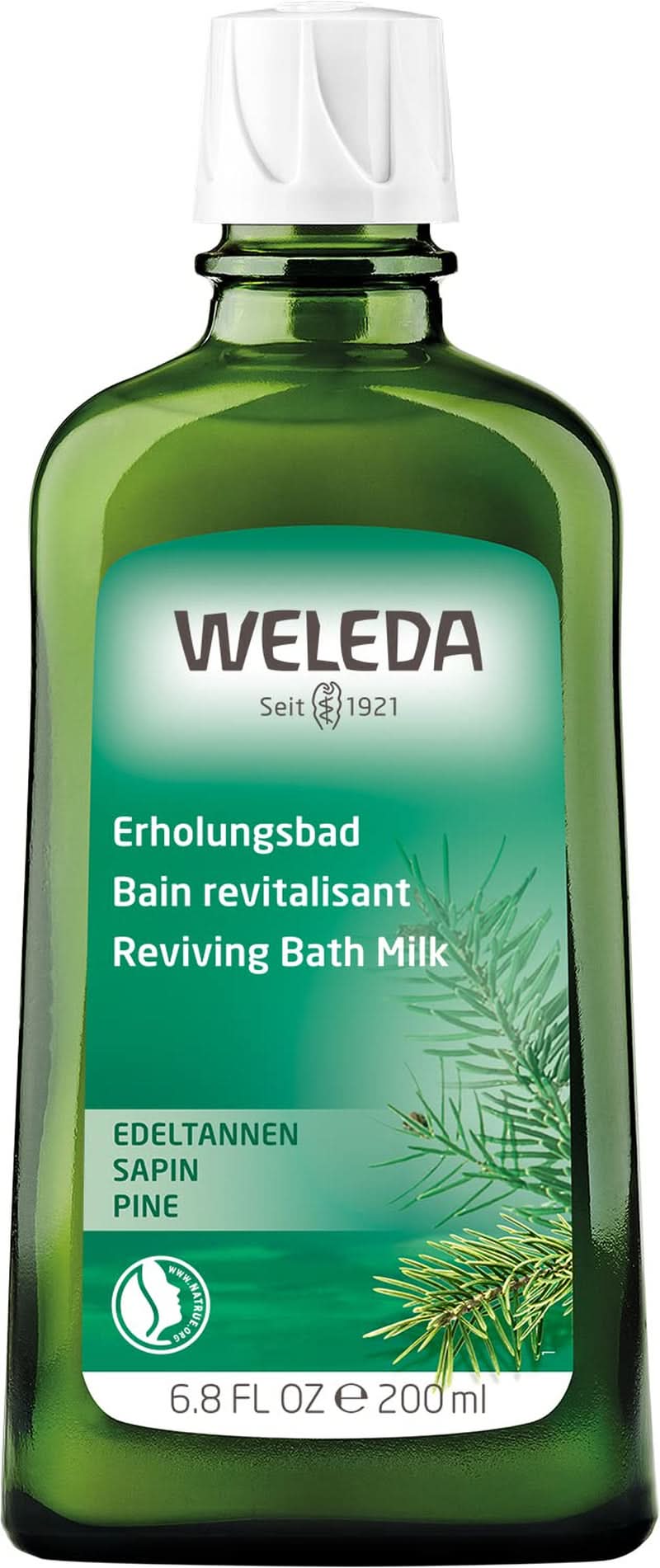 WELEDA, cosmética natural Esencia de Baño Bio con aceites esenciales de abeto y abeto para relajación y cuidado, aditivo de baño para la fuerza interior, 200 ml Ducha y baño Naty Shop