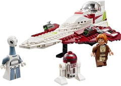 LEGO Star Wars Jedi Starfighter Obi-Wan Kenobi, juguete para construir con Taun We, figura de droide y sable de luz, set El ataque de los clones 75333 Juegos de construcción Besuche den LEGO-Store