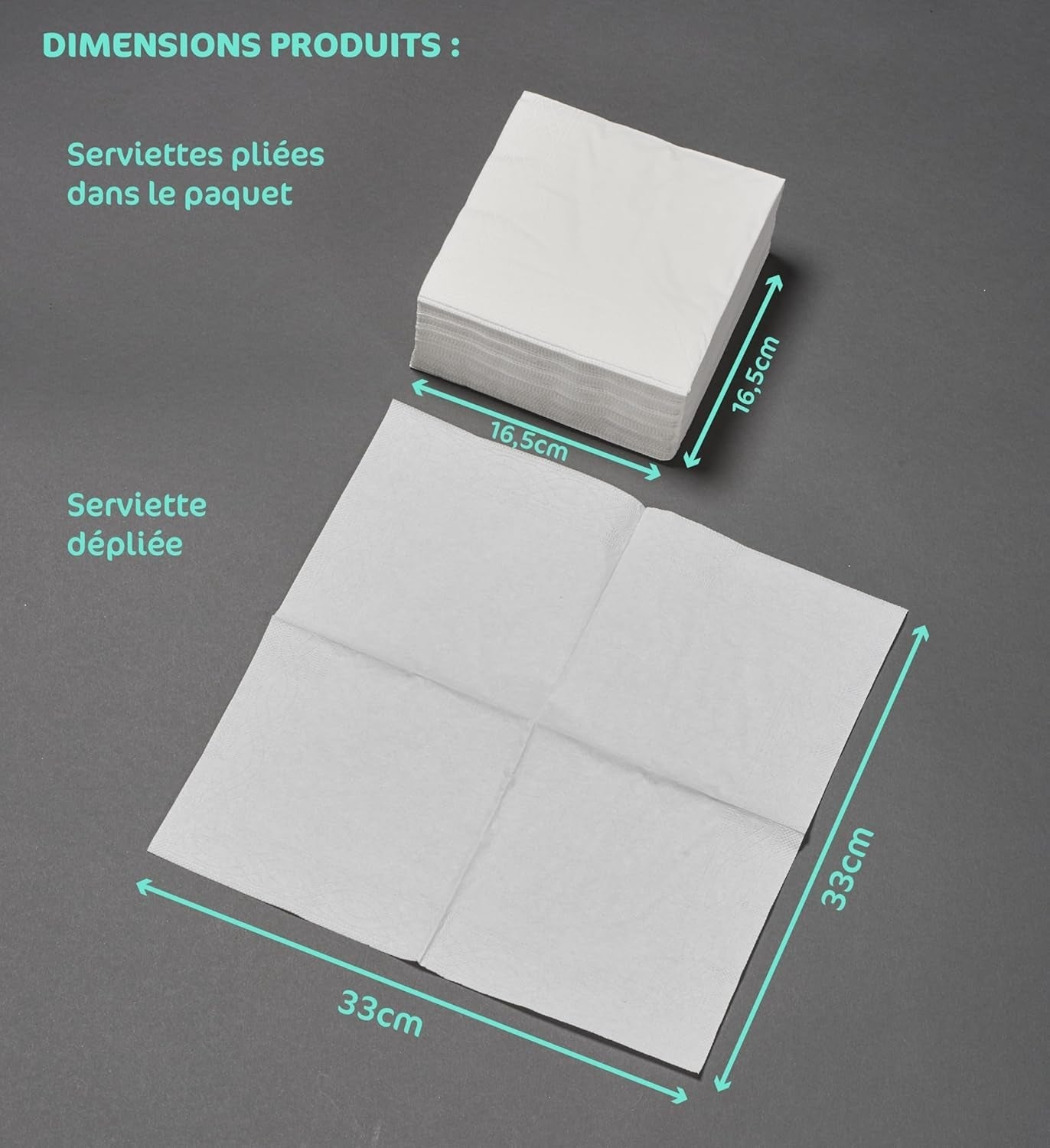 20 șervețele, motiv: Les Ptits Monster, 3 straturi, 33 X 33 cm