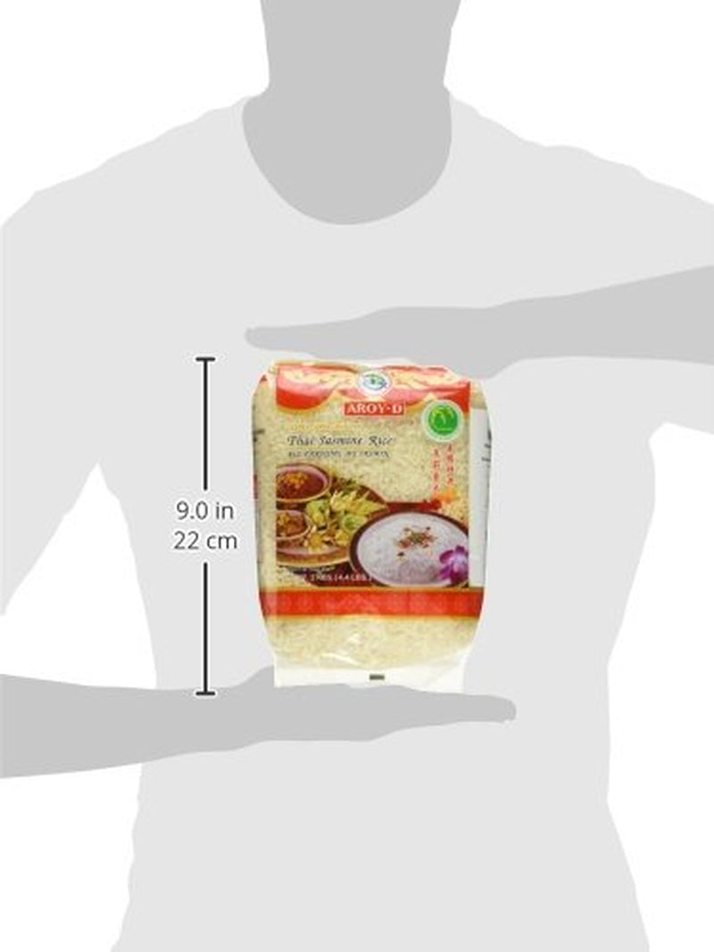 Arroz aromático Aroy-D, 100% arroz de grano largo, 1 paquete (1 x 2 kg)