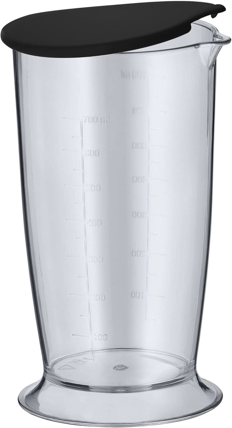 WMF Kult X Stabmixer Set 5-Teilig, Pürierstab, Schneebesen, Stampfer, Zerkleinerer, 600 Watt, Zauberstab Inkl. 700Ml Mixbehälter, Edelstahl Matt Madre e Hijo Naty Shop