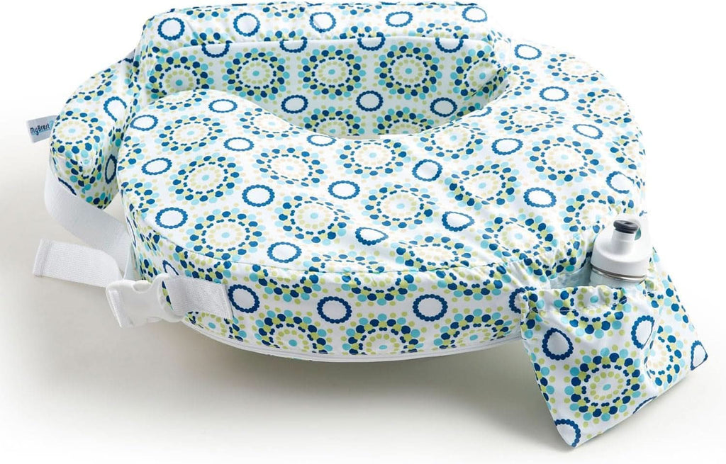 MY BREST FRIEND Baby Wild - Perna americană pentru alăptare, originală, ușor de întreținut Accesorii Hrana si Alaptare Bebe Naty Shop Alb verde albastru turcoaz 57 X 40 X 14 Cm Exterior: 100 poliester / umplutura: spuma 100 poliuretan, spumat la rece