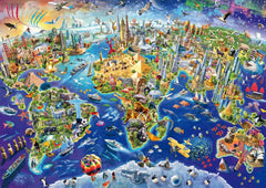 Schmidt Spiele 58288, Descubre el mundo, rompecabezas de 1000 piezas Puzzle Naty Shop
