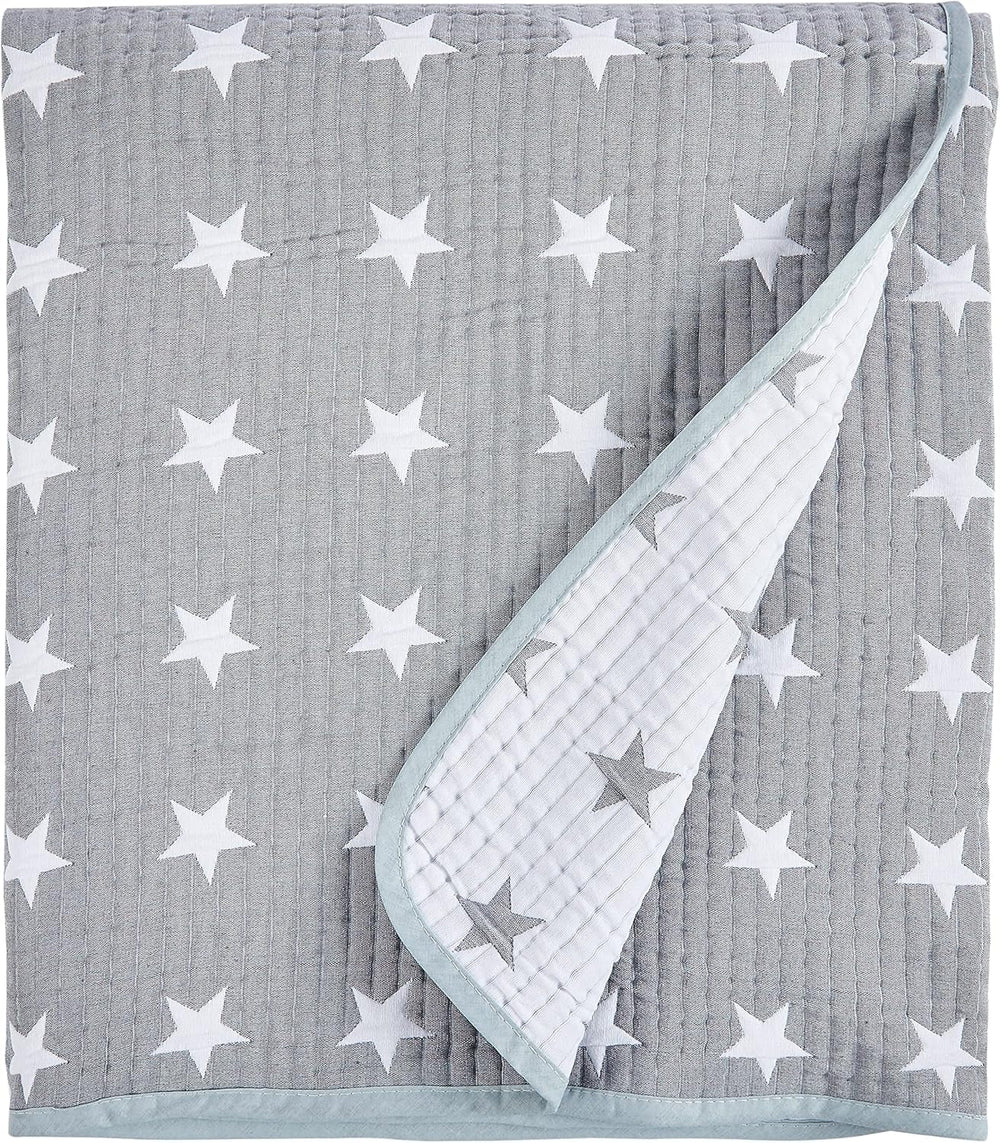 VIALMAN cubrecama Sofia 10 cama king size | edredón de estrellas | tamaño del edredón 250 X 270 cm | cubrecama y cubre sofá azul marino Camas y Fundas Besuche den VIALMAN-Store Cama Gris 90: 180 Cm X 270 Cm