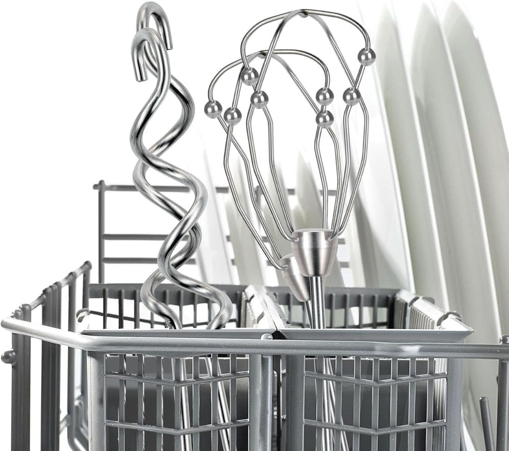 Bosch Handrührer Styline MFQ4835DE, 2X2 Rührbesen, 2 Edelstahl-Nethaken, Spülmaschinengeeignet, 575 W, Weiß Kitchen Naty Shop