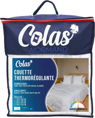 COLAS NORMAND Edredón termorregulador, Cool In, Templado, 140 X 200 cm, Transpirable, Ventilación óptima, 100% percal, Fresh Feel, Francés, 53130255, Blanco Naty Shop Edredones y colchas Blanco 140X200 Cm