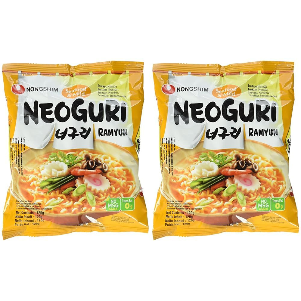Instant Noodles Nong Shim Kimchi Ramyun Tazón grande - Sopa de ramen coreana - Preparación rápida - 1 paquete 112 g