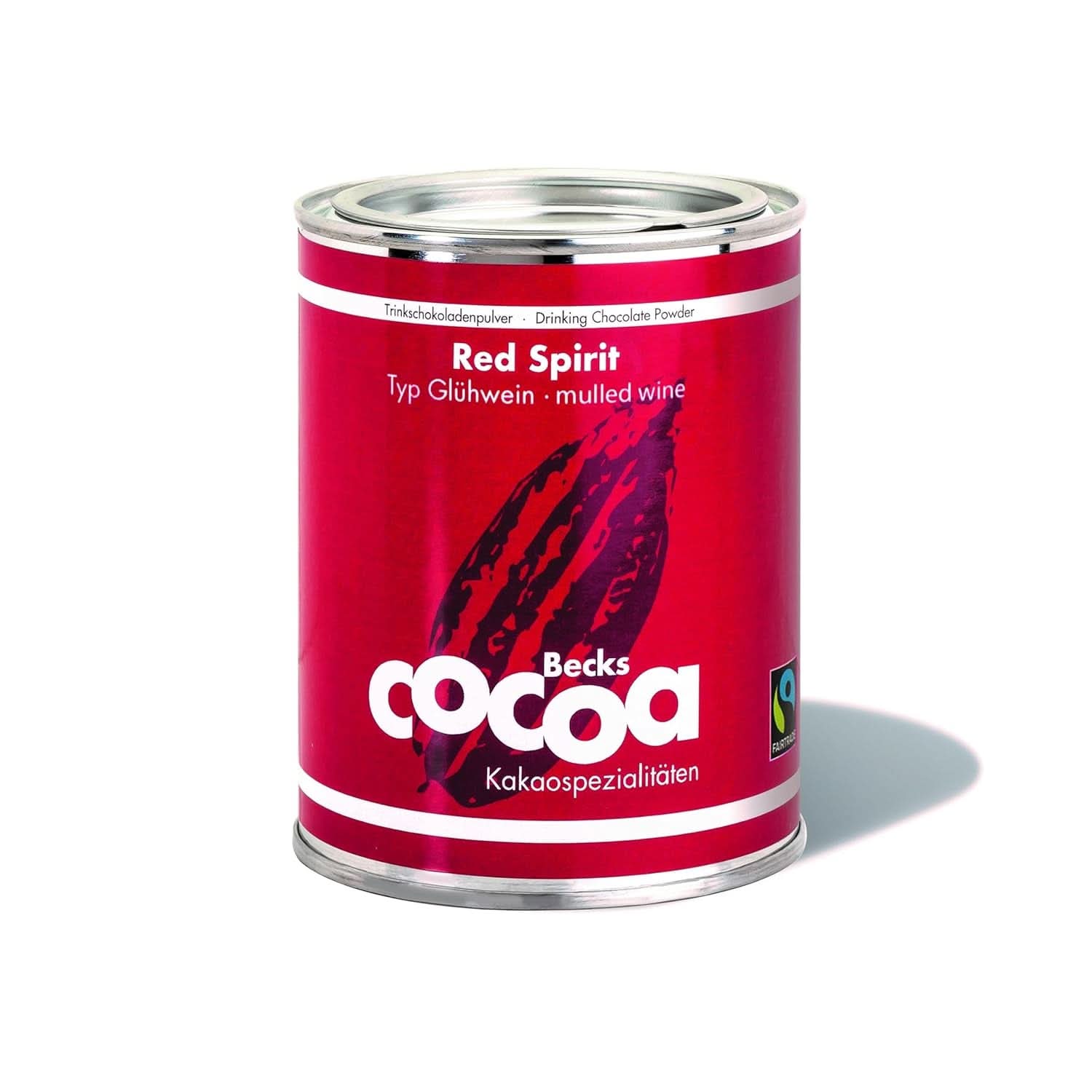 Red Spirit, cacao fino aromatizado con vino tinto, 250 gramos de cacao y chocolate caliente Naty Shop