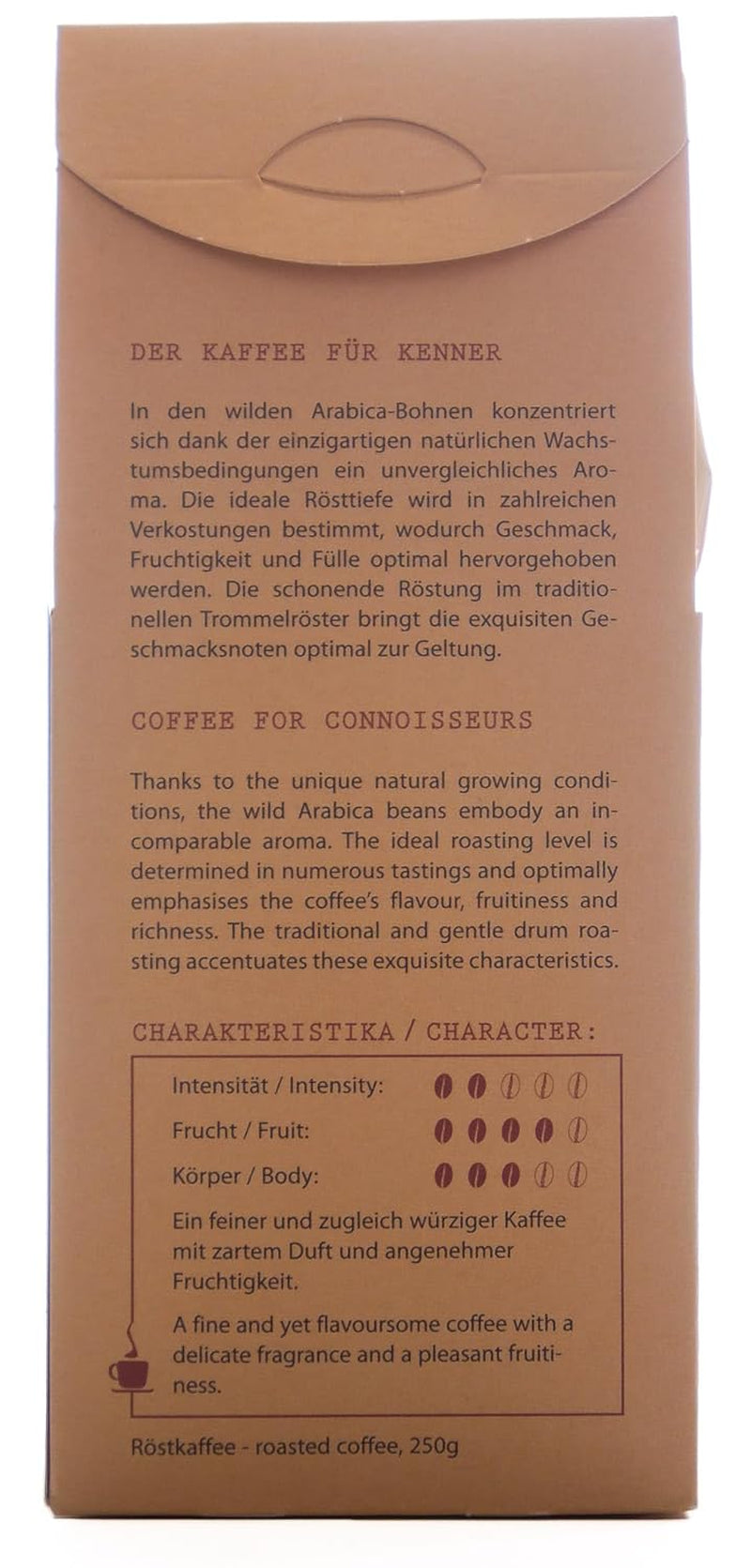 Kaffa Wild-Kaffee mild ganze Bohne 2er-Pack (2x 250g) bio vegan fair Arabica MildBohx2