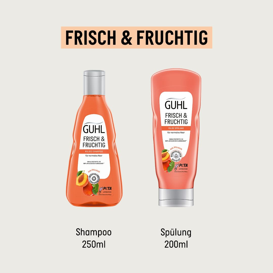 Guhl Champú Fresh & Fruity - Contenido: 250 Ml - Tipo de cabello: Normal Ducha y baño Guhl