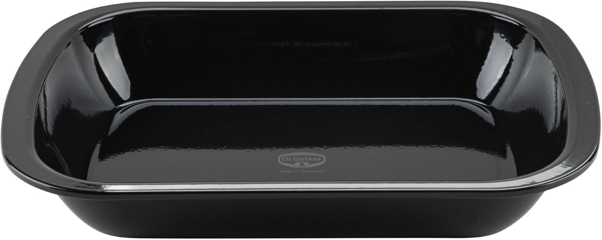 Dr. Oetker Back-Idee Kreativ Dessert- Und Auflaufform Aus Esmalte, 39,5 X 28 X 6,5 Cm– Hitzebeständig Bis 400°C, Schnittfest, Kratzfest, Induktionsgeeignet, Schwarz Moldes y bandejas para hornear Naty Shop