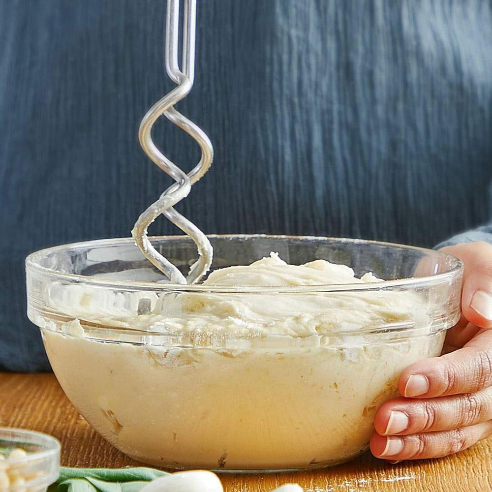 Bosch Hausgeräte Handrührer Clevermixx MFQ24200, 2 Rührbesen, 2 Spülmaschinengeeignet, 4 Stufen, Leicht, Leise, 400 W Weiß/Edelstahl Cocina Naty Shop