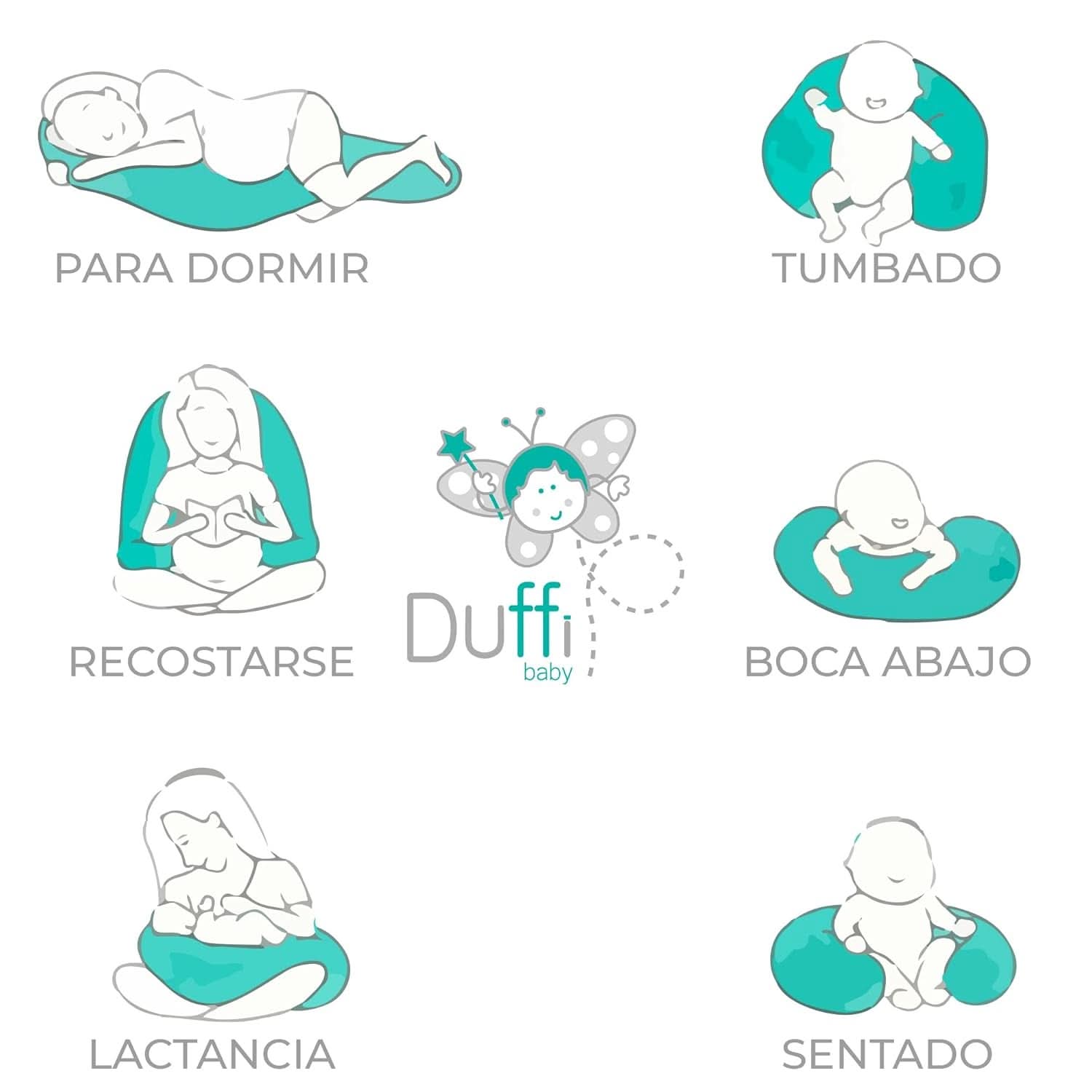 Pernă de alăptare pentru nou-născuți, XL, Husă din bumbac 100%, detașabilă și lavabilă, Umplutură din poliester, Motiv stele Accesorii Hrana si Alaptare Bebe Naty Shop