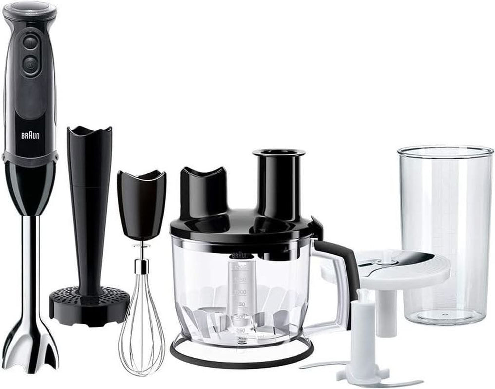 Braun Stabmixer MQ 5200WH - Multiquick 5 Vario Pürierstab Mit Edelstahl Mixfuß, 1000 Watt, Inkl. 600 Ml Mix- & Messbecher, Weiß/Grau Kitchen Naty Shop Versión 2019 – Küchenmaschine
