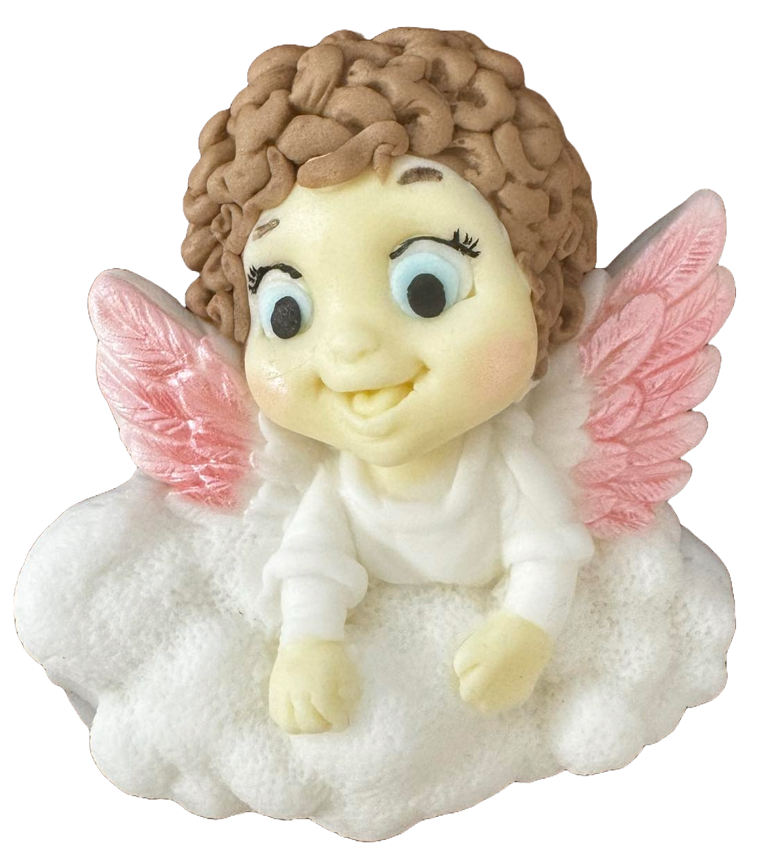 Decoratiune comestibila din zahar, Ingeras Decoratiuni din Pasta de Zahar Naty Shop