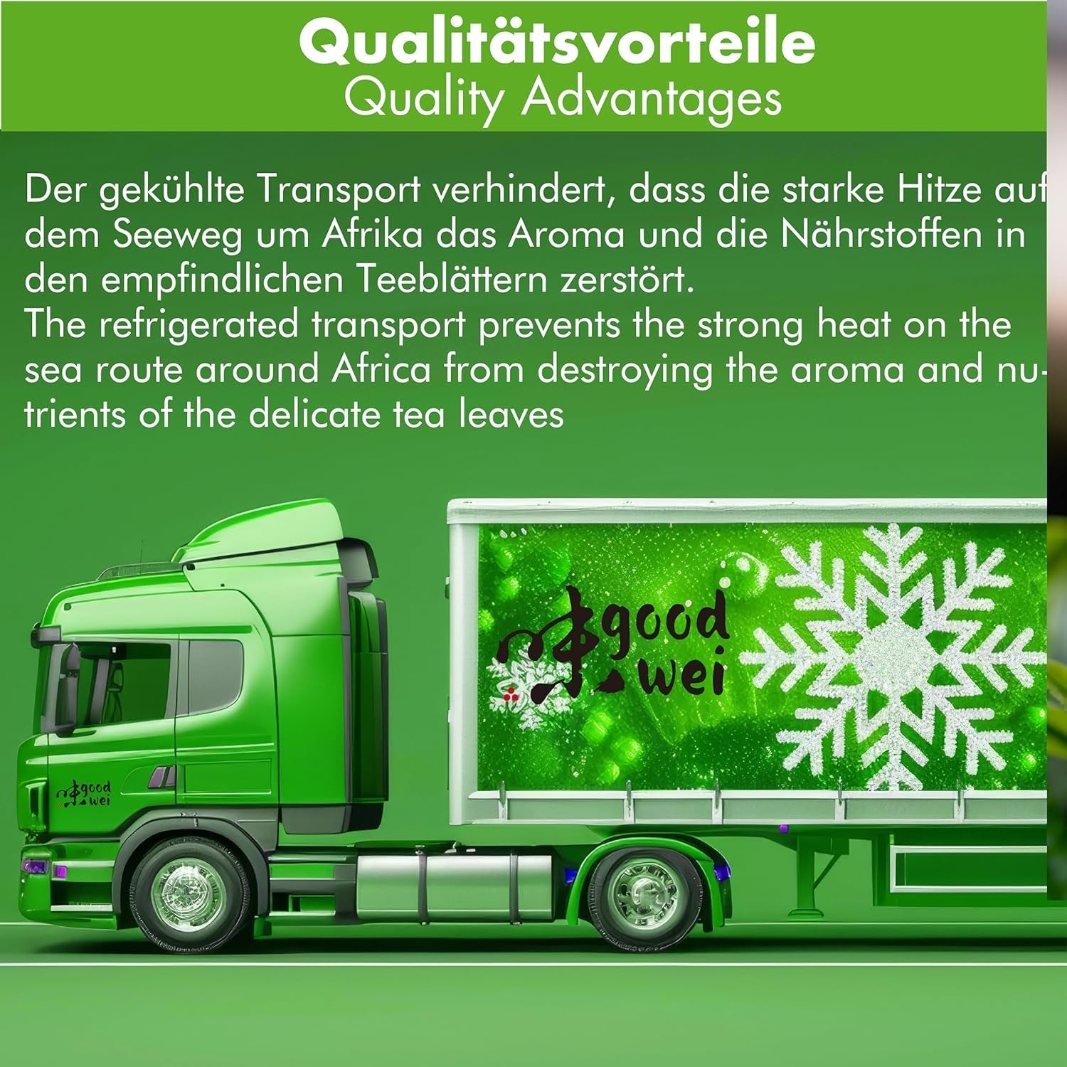 Goodwei Sencha Ceai verde organic Four Seasons - Ceai verde aromat, ușor amar, 250 g