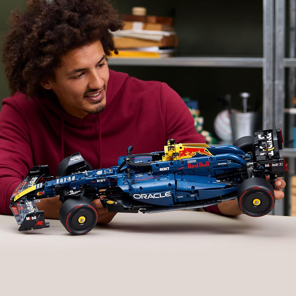 LEGO Technic Oracle Red Bull Racing RB20 F1 Rennauto Modell - Formel 1 Bauset zum Sammeln - V6-Motor, Getriebe, Lenkung & DRS im Maßstab 1:8 - Giftidee für Erwachsene & Teenager 42206
