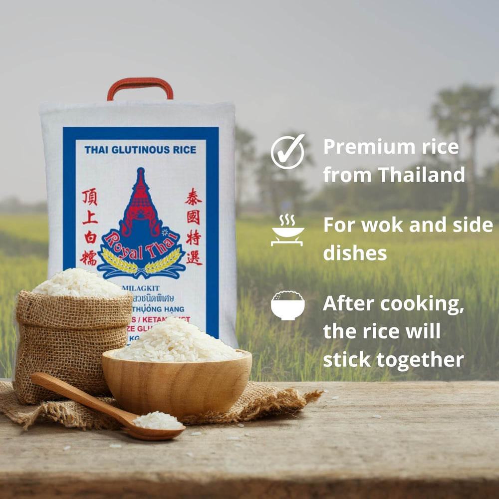 ARROZ ROYAL THAI - Arroz pegajoso - 1 x 10 KG