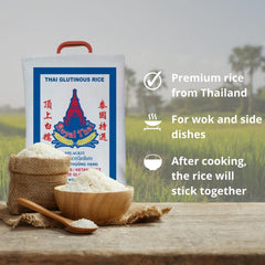 ARROZ ROYAL THAI - Arroz pegajoso - 1 x 10 KG