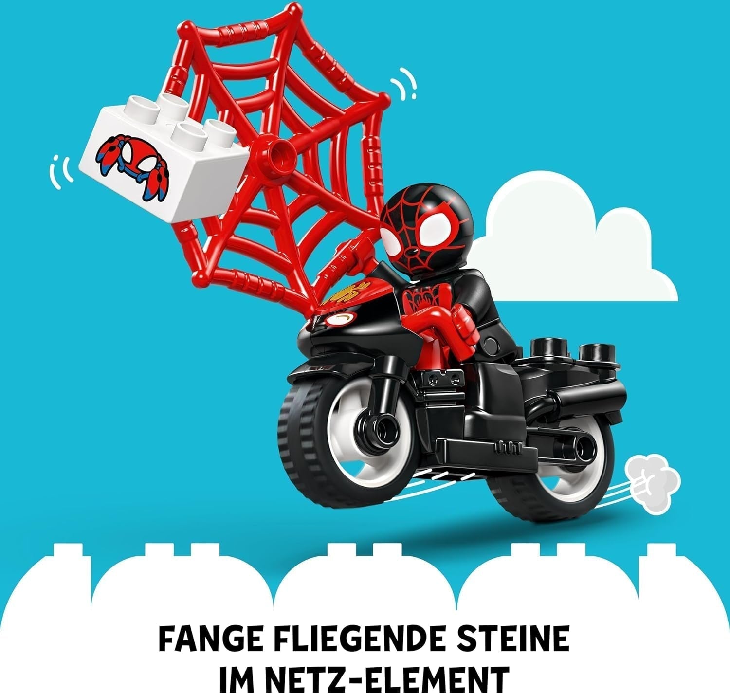 LEGO DUPLO Marvel Spins Motorcycle Adventure, set de juego de fantasía para la serie de televisión Spidey y sus súper amigos, juguete educativo para construir y reconstruir para niños a partir de 2 años 10424 Juegos de construcción Besuche den LEGO-Store