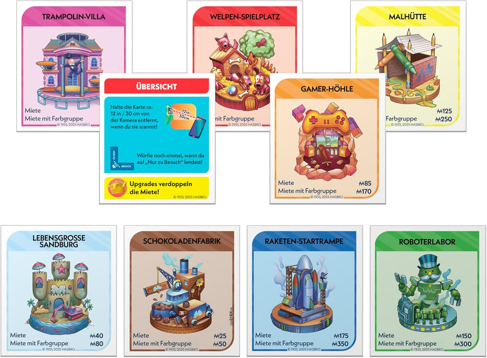 Monopoly Board Game App Banking: versión alemana, versión moderna del clásico juego electrónico para niños a partir de 8 años, de 2 a 6 jugadores