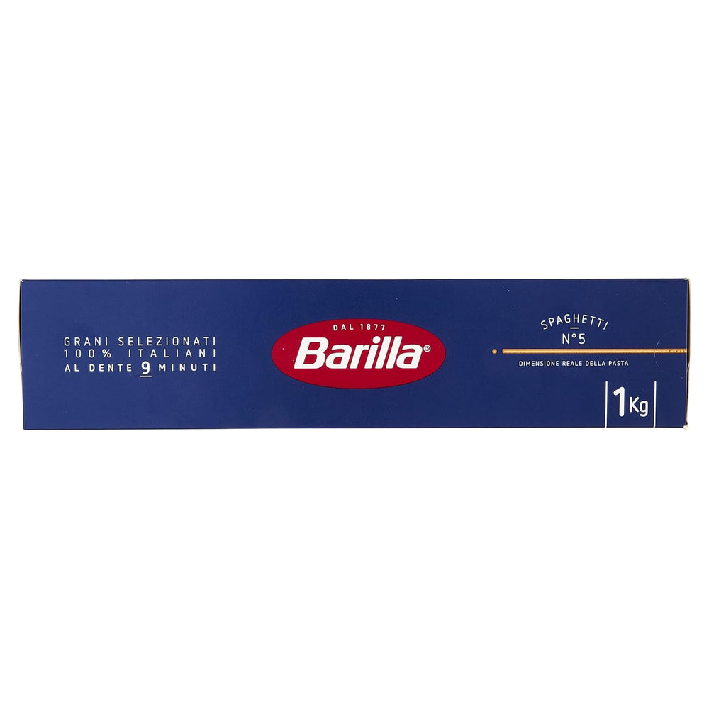 Barilla Classic Spaghetti nº5 pasta de trigo duro de alta calidad, siempre al dente (1 x 1 kg)