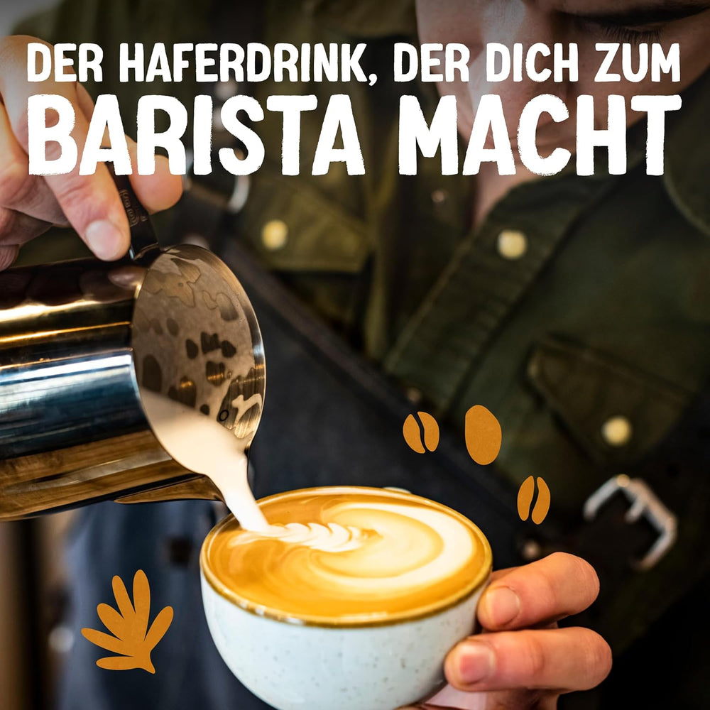 Alpro Barista Haferdrink – Zum Aufschäumen – Vegan und milchfrei – Von Natur aus lactosefrei – Rich an Ballaststoffen, Calcium and Vitaminen – 8 x 1 L – Haltbar