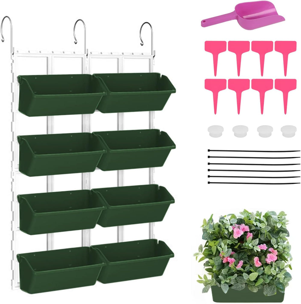 Hängende Vertikale Wand Pflanze, Vertikale Pflanzenwand Balkonbar Pflanzenwand Indoor con Smart-Timer und Wasserpumpe Blumentopf Wand para Hof Garten Balkon Decoración del hogar